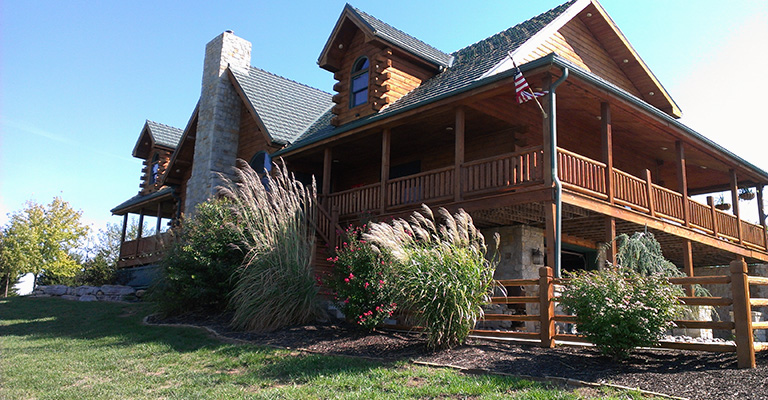 Lawn Care Kansas City At A Beautiful Wood Home