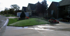 Lawn Care Kansas City Watering Green Grass